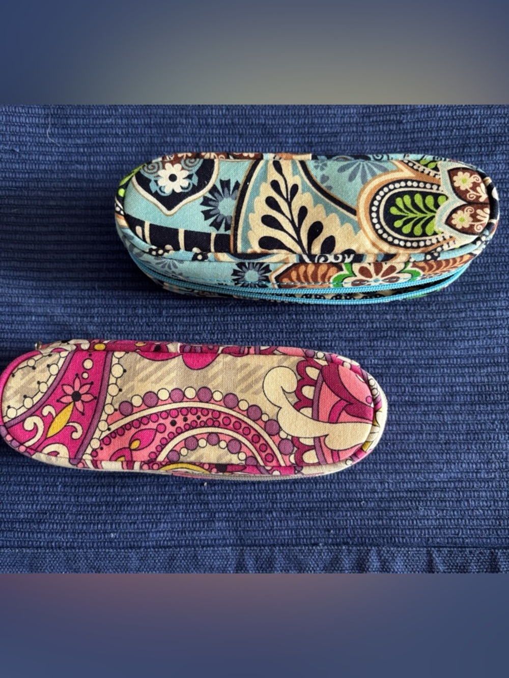 Vera Bradley Paisley Fabric Eyeglass Cases in Turquoise & Pink